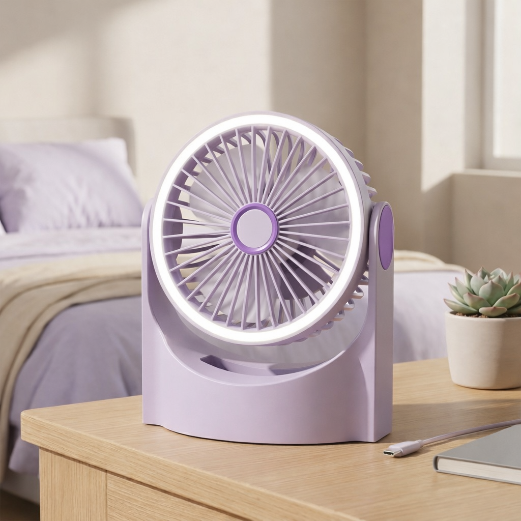 Ventilador Multifuncional con Luz LED