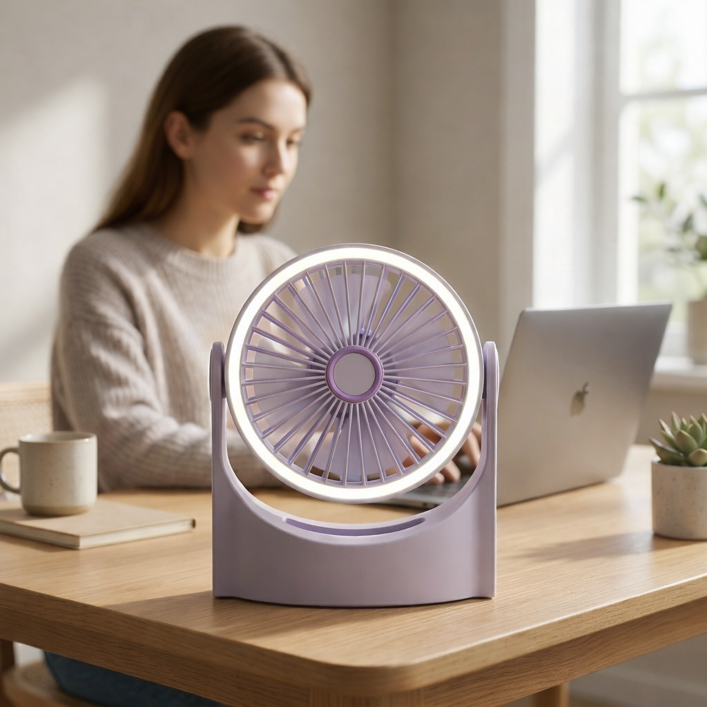 Ventilador Multifuncional con Luz LED