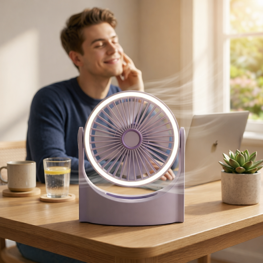 Ventilador Multifuncional con Luz LED