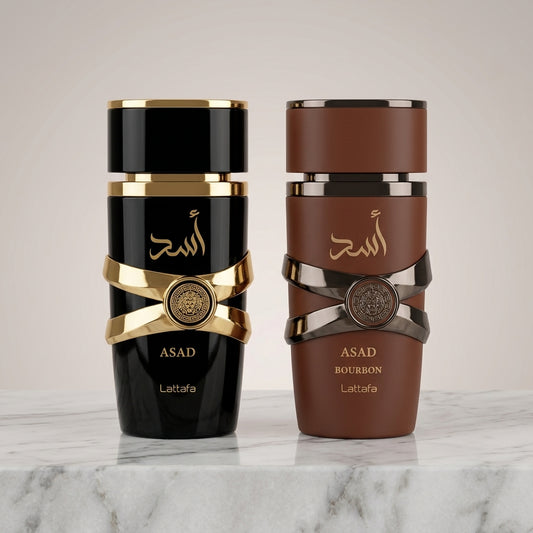 Combo Lattafa Asad + Asad Bourbon
