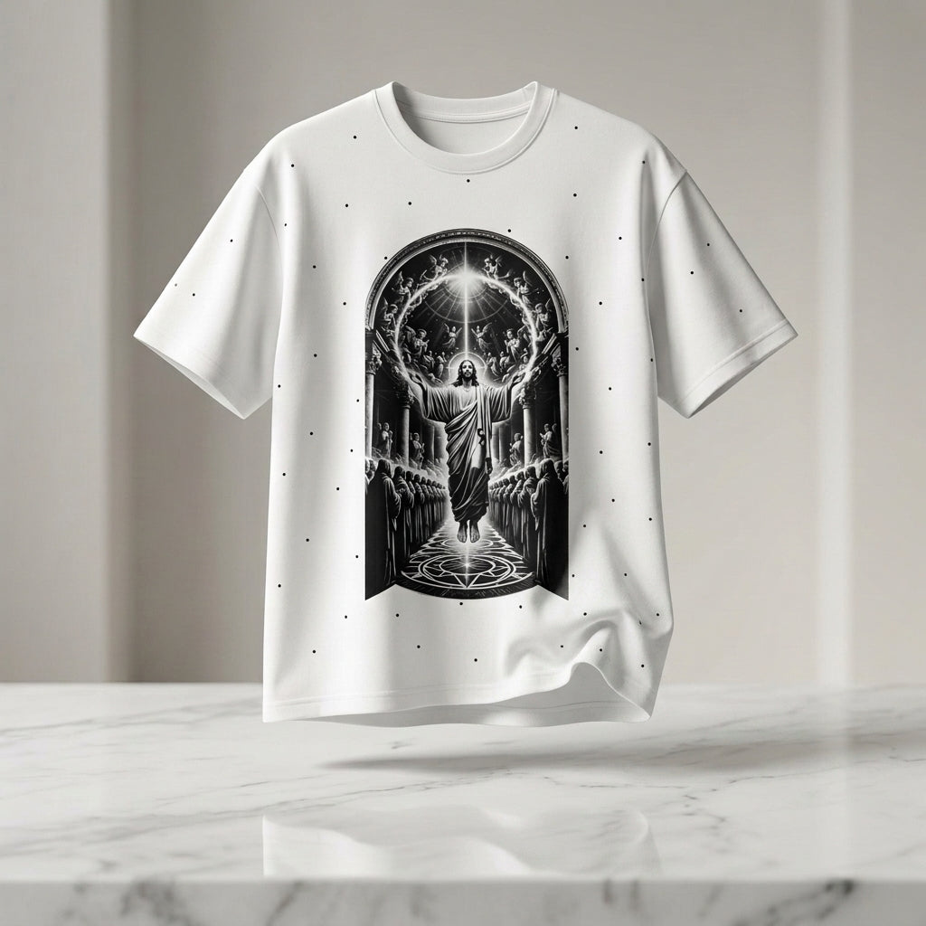 Playera Oversized Premium "Luz Eterna" Unitalla